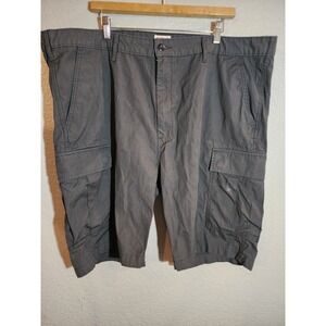 Levi's Men's Cargo Shorts Two Horse Brand Size 44 Gray Flat Front 9" Inseam